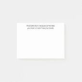 Uitstelgedrag: soms heb je een pauze nodig, grappi post-it® notes (Voorkant)