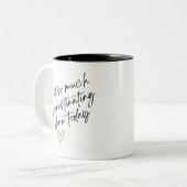 Uitstellen Grappig Minimal Co-worker Gift Tweekleurige Koffiemok (Voorkant links)