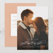 Uitstellen Trouwdatum Aankondiging (Voorkant / Achterkant)