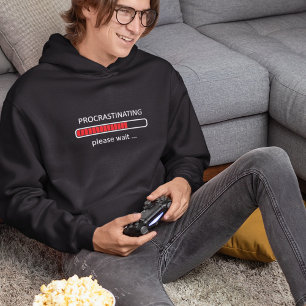 Uitstellend Wacht Even Hoodie voor een Luie Dag