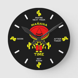 Uitsteller Luie Persoon Gift Ronde Klok