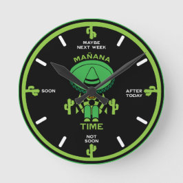 Uitsteller Luie Persoon Gift Ronde Klok