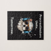 Uitstellers verenigen zich... Morgen. Legpuzzel (Horizontaal)