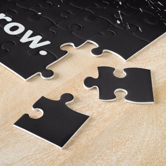 Uitstellers verenigen zich... Morgen. Legpuzzel (Zijkant)