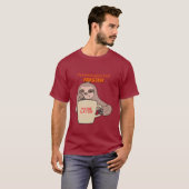 Uitstelniveau: Master - Lazy Sloth mok T-shirt (Voorkant volledig)