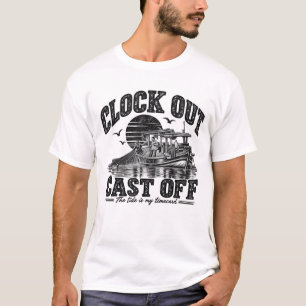 Uitstempelen Afgewerkt Zwarte Inkt T-shirt