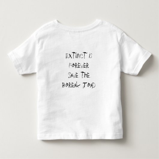Uitsterven is eeuwig - Red het boreale pad Kinder Shirts (Achterkant)