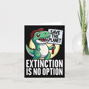 Uitsterven Is Geen Optie Dinosaurus Milieubescherm Kaart