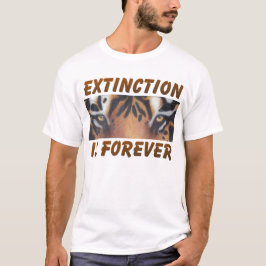 Uitsterven is voor altijd. t-shirt