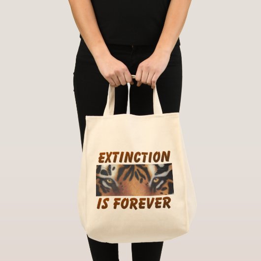 Uitsterven is voor altijd. tote bag (Voorkant (product))