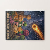 Uitsterven van de dinosauriërs legpuzzel (Horizontaal)