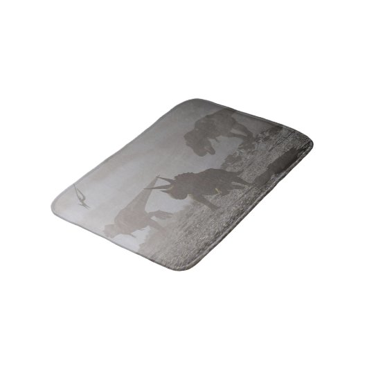 Uitsterven van dinosaurussen - 3D rendering Badmat (Gekanteld)