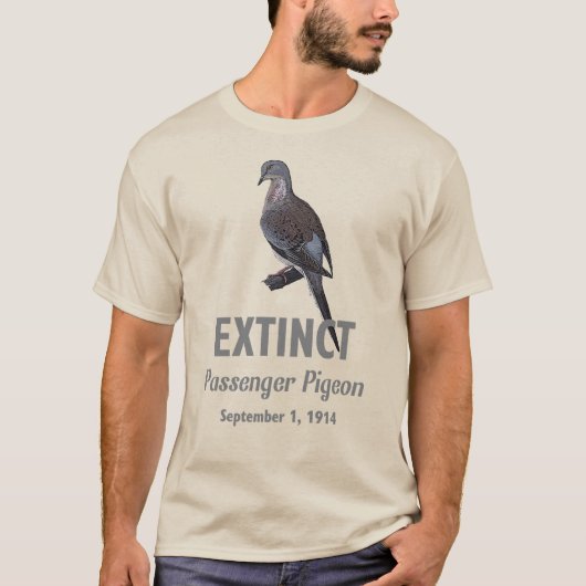 Uitsterven van trekduif t-shirt (Voorkant)