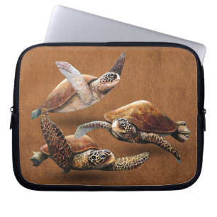 Uitsterven van zee schildpadden bespaart de schild laptop sleeve