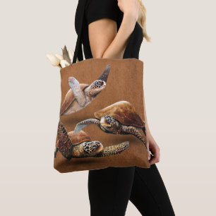 Uitsterven van zee schildpadden bespaart de schild tote bag