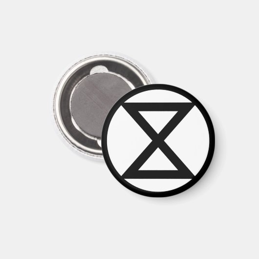 Uitstervingssymbool Magneet (Voorkant / Achterkant)