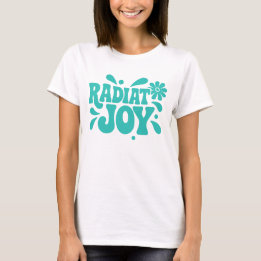 Uitstralen Joy Retro Groovy Lettering T-shirt