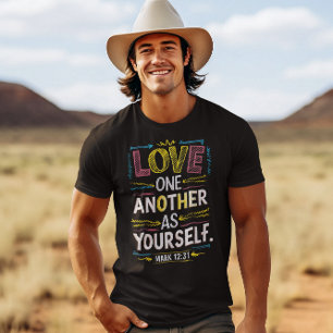 Uitstralen liefde, omhelzen eenheid t-shirt