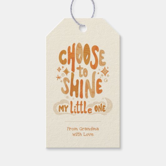 Uitstralingspositiviteit: kies om Inspirerend te g Cadeaulabel (Voorkant)