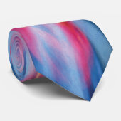 Uitstromen van zwarte hoorn - kleurrijke Abstracte Stropdas (Opgerold)