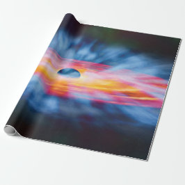 Uitstroming van zwart gat - Kleurrijk kunstenaarsc Cadeaupapier