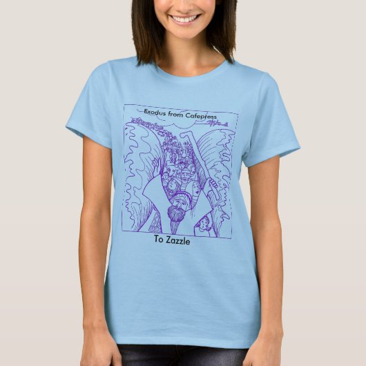 Uittocht uit Cafepress T-shirt (Voorkant)
