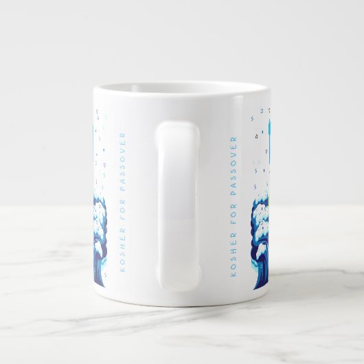 Uittocht van Passover Moses en Israëlieten uit Egy Grote Koffiekop (Achterkant)