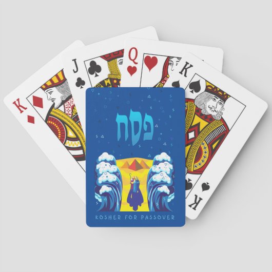 Uittocht van Passover Moses en Israëlieten uit Egy Pokerkaarten (Achterkant)