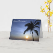 uittredende handpalm bij zonsondergang kaart (Gele Bloem)