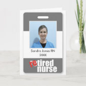 Uittredende verpleegkundige gepersonaliseerde foto kaart (Voorkant)