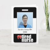 Uittredende verpleegkundige gepersonaliseerde foto kaart (Voorkant)