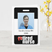 Uittredende verpleegkundige gepersonaliseerde foto kaart (Gele Bloem)