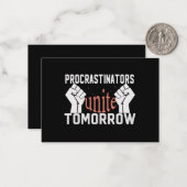 uittreders verenigen morgen notitiekaartje (Voorkant / Achterkant in situ)