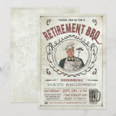 Uittreding BBQ-uitnodigingen v.3 Kaart (Voorkant / Achterkant)