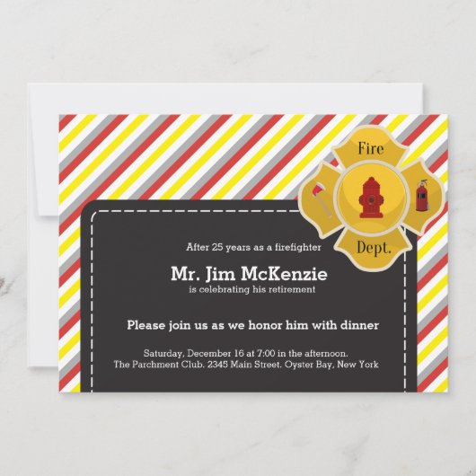 Uittreding brandweerman kaart (Voorkant)