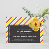 Uittreding brandweerman kaart (Staand voorkant)