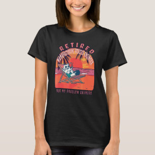 Uittreding door een technicus van het gepensioneer t-shirt