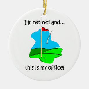 Uittreding Golf humor Keramisch Ornament
