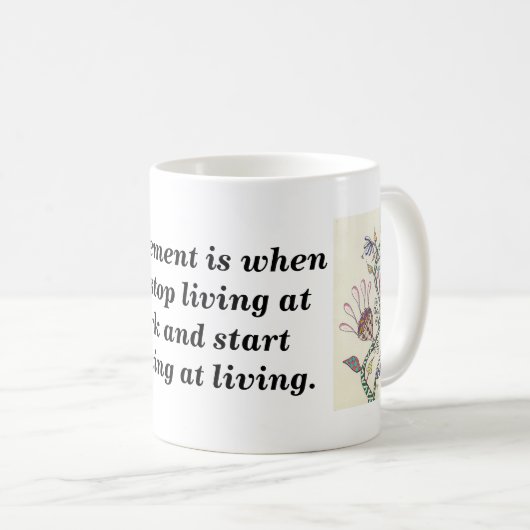 Uittreding is wanneer koffiemok (Voorkant rechts)