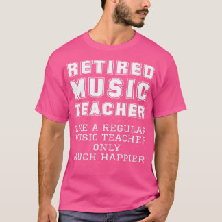 Uittreding muzieleraar in ruste t-shirt