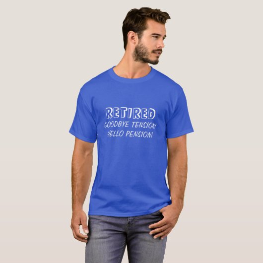 Uittreding op shirt | Tot ziens hallo pensioen (Voorkant volledig)
