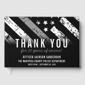 Uittreding van de rectificator Thin Silver Line Gastenboek (Voorkant)