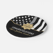 Uittreding van de rectificator Thin Silver Line Papieren Bordje (Gekanteld)