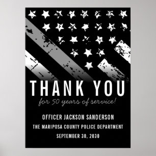 Uittreding van de rectificator Thin Silver Line Poster
