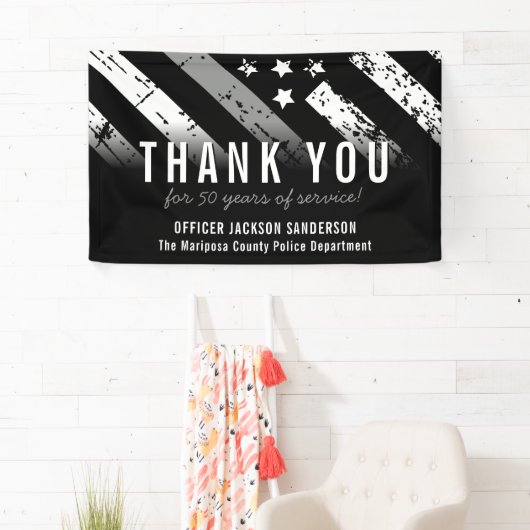 Uittreding van de rectificator Thin Silver Line Spandoek (Insitu)