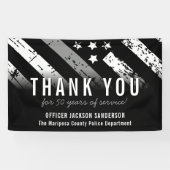 Uittreding van de rectificator Thin Silver Line Spandoek (Horizontaal)