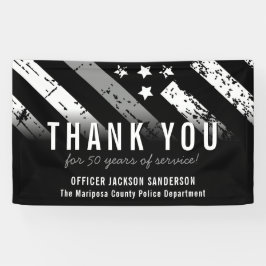 Uittreding van de rectificator Thin Silver Line Spandoek