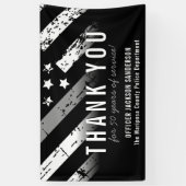 Uittreding van de rectificator Thin Silver Line Spandoek (Verticaal)