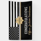 Uittreding van de rectificator Thin Silver Line Spandoek (Verticaal)