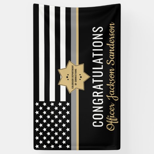 Uittreding van de rectificator Thin Silver Line Spandoek (Verticaal)